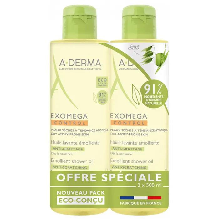 A-Derma Exomega Control Anti-scratch Emollient Cleansing Oil