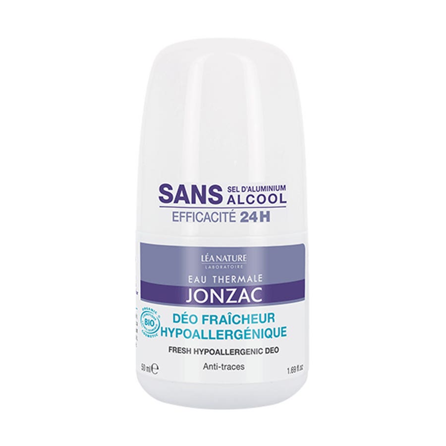 Eau thermale Jonzac Hypoallergenic Organic Anti Perspirant 24 H Roll On 50ml (1.69fl oz)