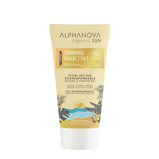 Alphanova Sun Organic 2-in-1 shower shampoo 150ml (5,07fl oz)