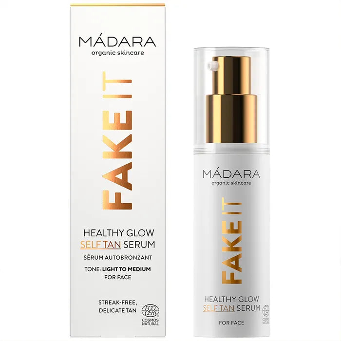 MÁDARA Fake It Healthy Glow Self Tan Serum 30ml (1,01fl oz)