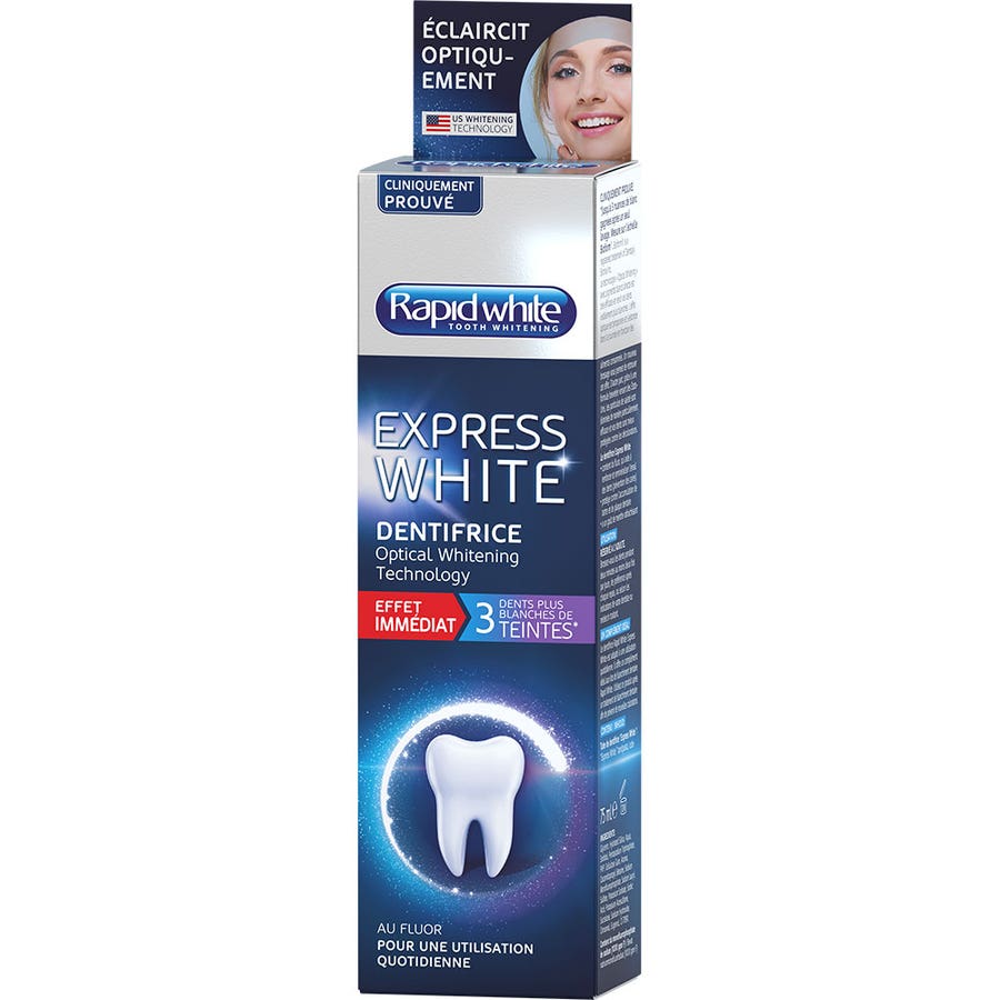 Rapid White Whitening Toothpaste 75ml (2.53fl oz)