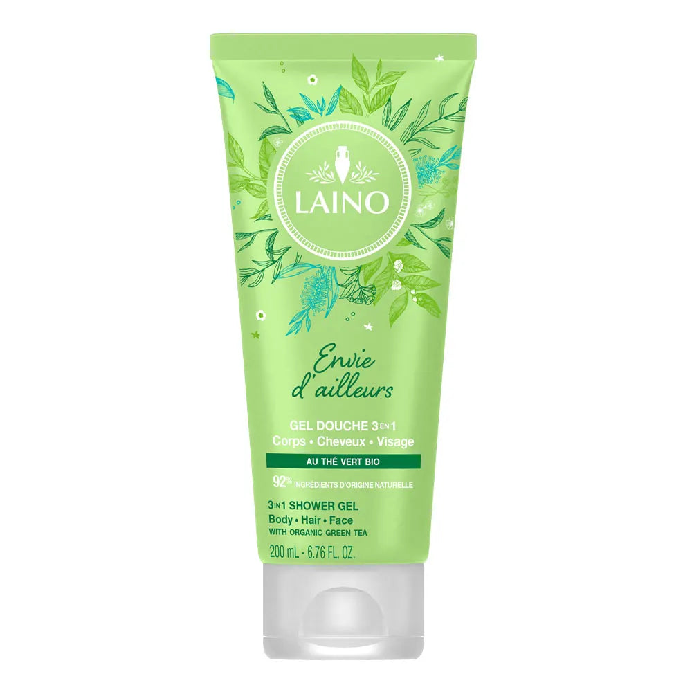 Envie d'Ailleurs 3-in-1 Shower Gel with Organic Green Tea 200ml Laino