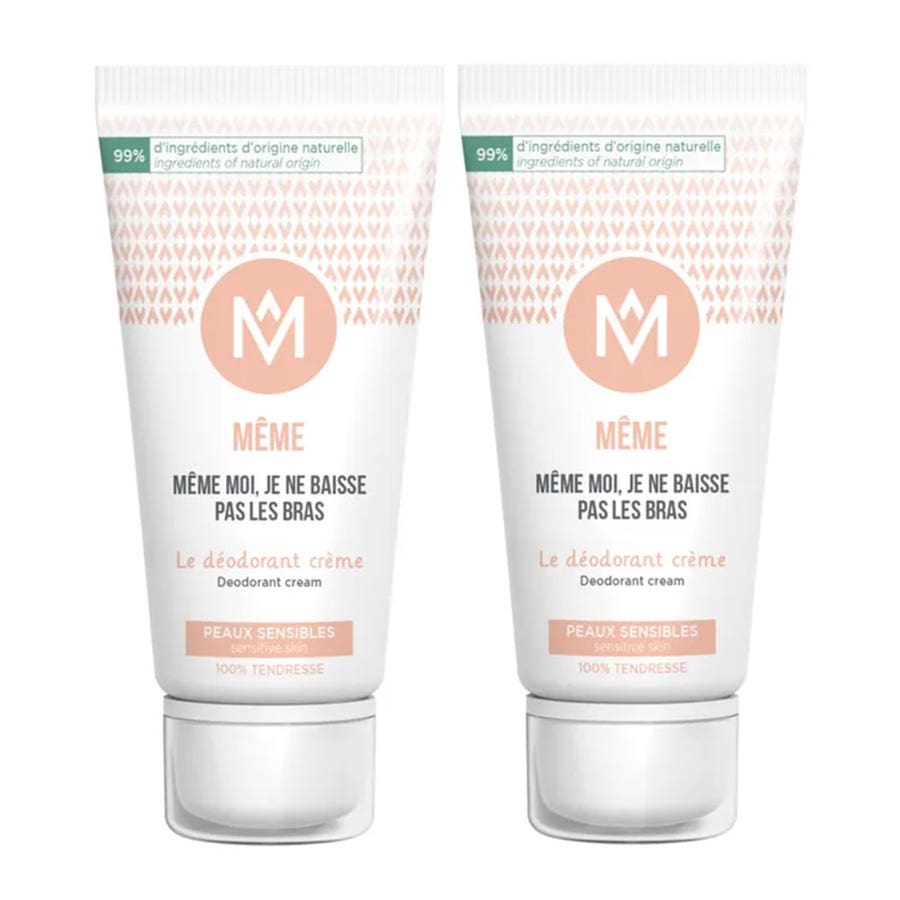 MÊME Cream Deodorants Sensitive Skin 2x 50ml (1.69fl oz)