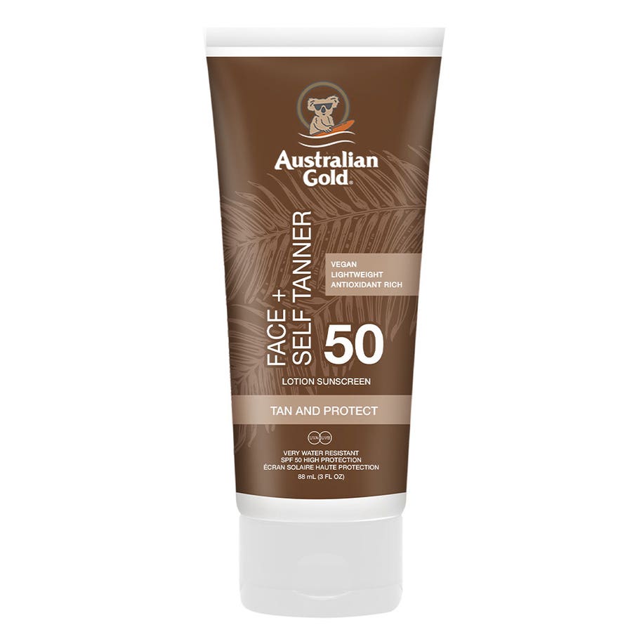 Australian Gold Sun Cream SPF50 Self Tanner Face 88ml (2,97fl oz)