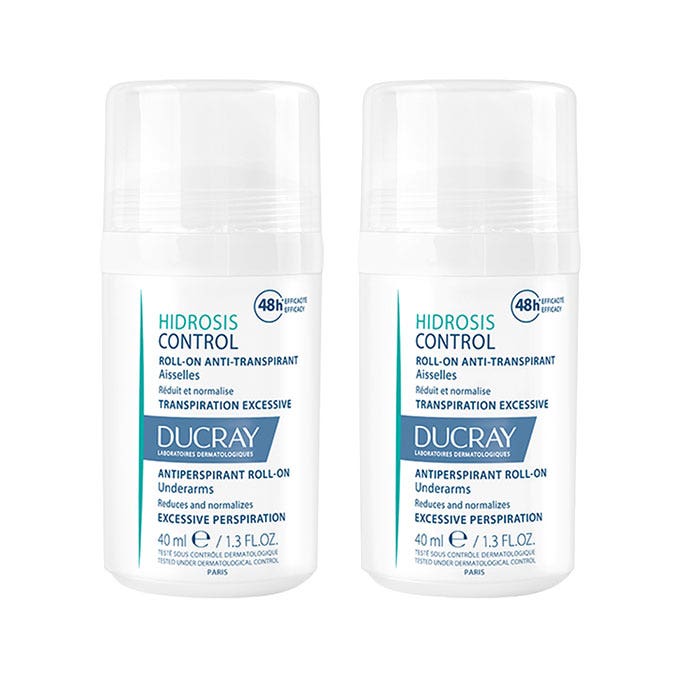 Ducray Hidrosis Control Antiperspirant Roll-On 2x 40ml (1.35fl oz)