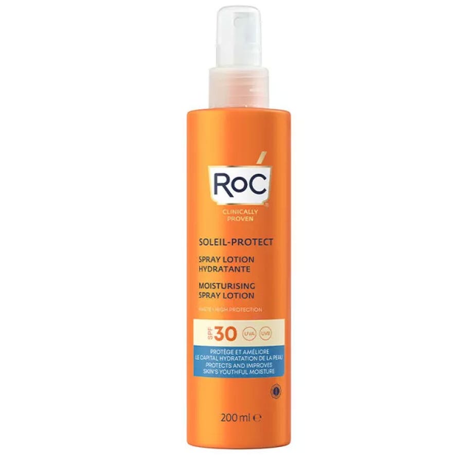 Roc Soleil Protect Solaire Protect Moisturizing Spray Lotion Spf30 200ml (6,76fl oz)