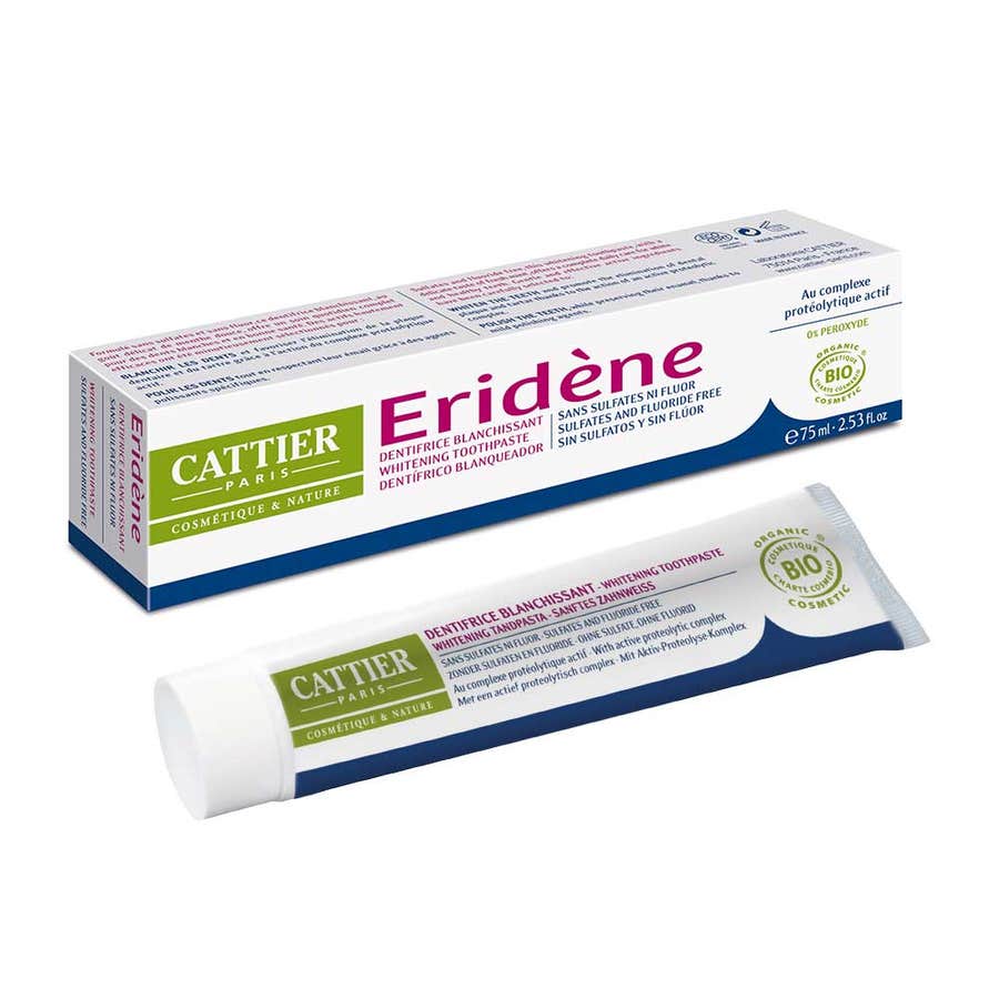 Cattier Toothpaste Eridene Whitening 75ml (2.53fl oz)