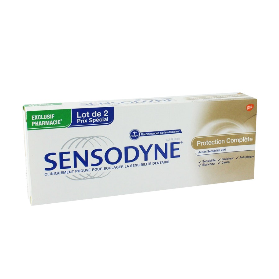 Sensodyne Complete Protection Toothpaste 75ml x2 (2.53fl oz x2)