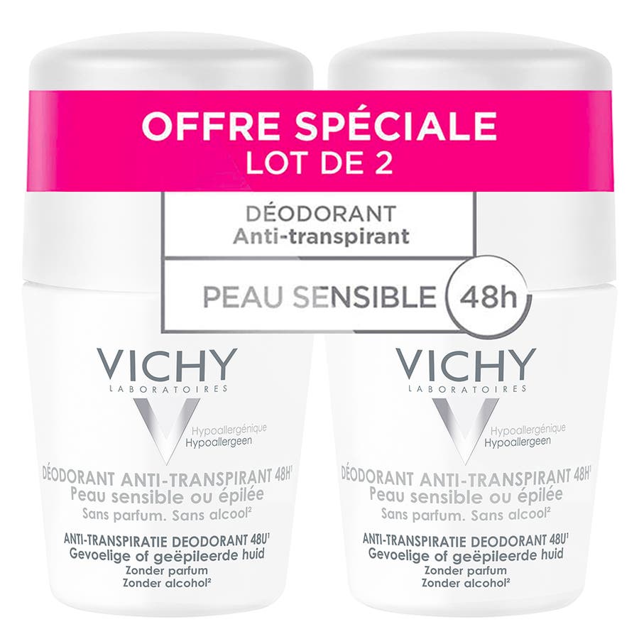 Vichy Deodorants 48h Anti-perspirant Roll-On Sensitive Skin