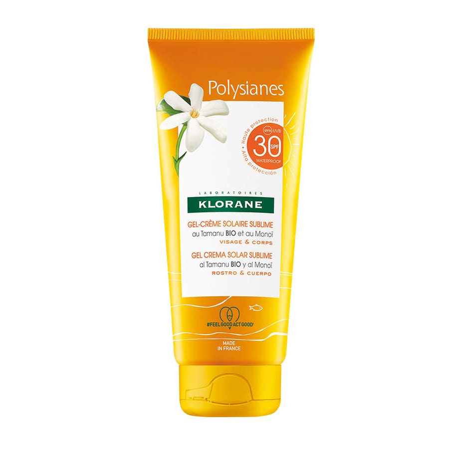 Klorane Polysianes SPF30 Sublimating Gel-Cream 200ml (6,76fl oz)