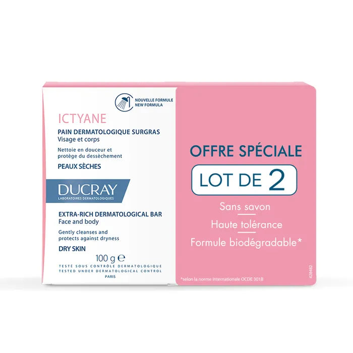 Ducray Ictyane Extra Rich Dermatological Bar