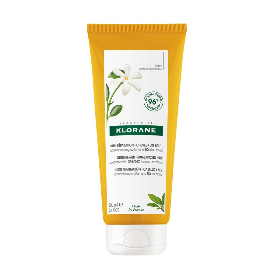 Organic Tamanu and Monoi Conditioner Hair exposed to the Sun Klorane