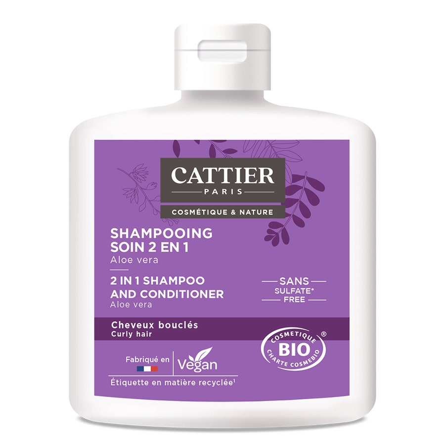 2 in 1 Curls Care Shampoo 250ml Cattier