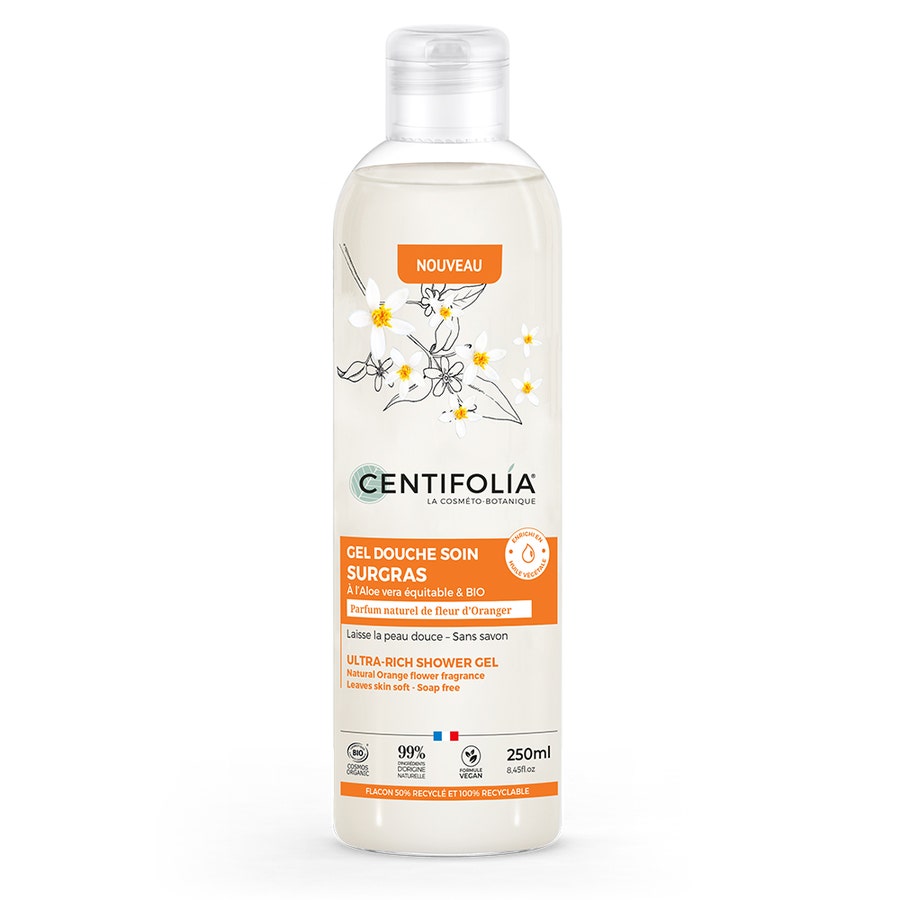 orange blossom-scented superfatted shower gel 250ml Centifolia