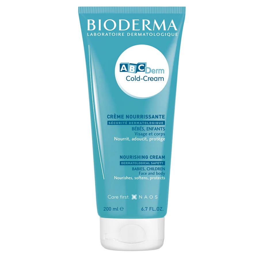 Cold Cream Nourishing Body Cream 200ml Abcderm Crème visage et corps Bioderma