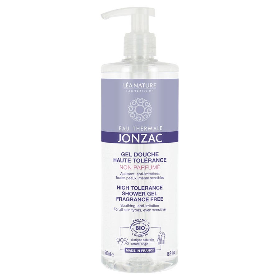 Jonzac High Tolerance Shower Gel Perfume Free 500ml (16.91fl oz)