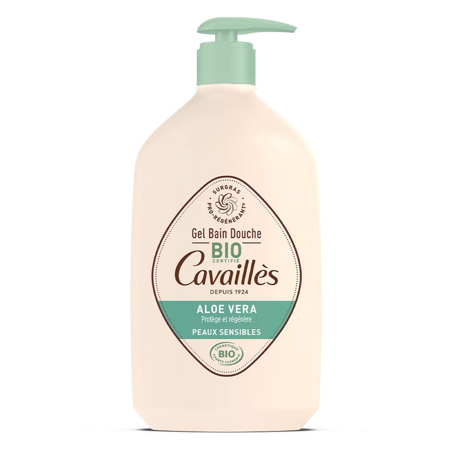 Organic Aloe Vera Bath & Shower Gel 1L Sensitive Skin Rogé Cavaillès