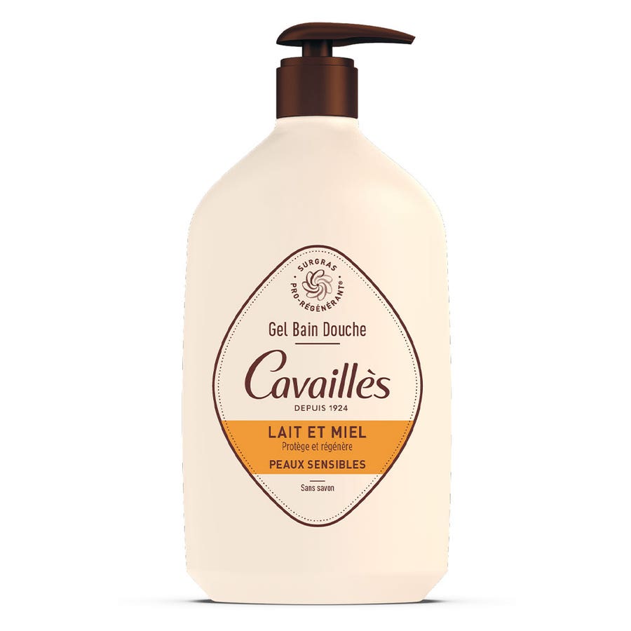 Milk & Honey Bath and Shower Gel 1L Sensitive skin Rogé Cavaillès