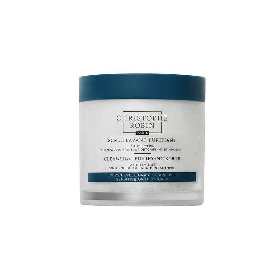 Purifying Cleansing Scrub with sea salt 250ml Rituel Purifiant Oily, sensitive scalp Christophe Robin