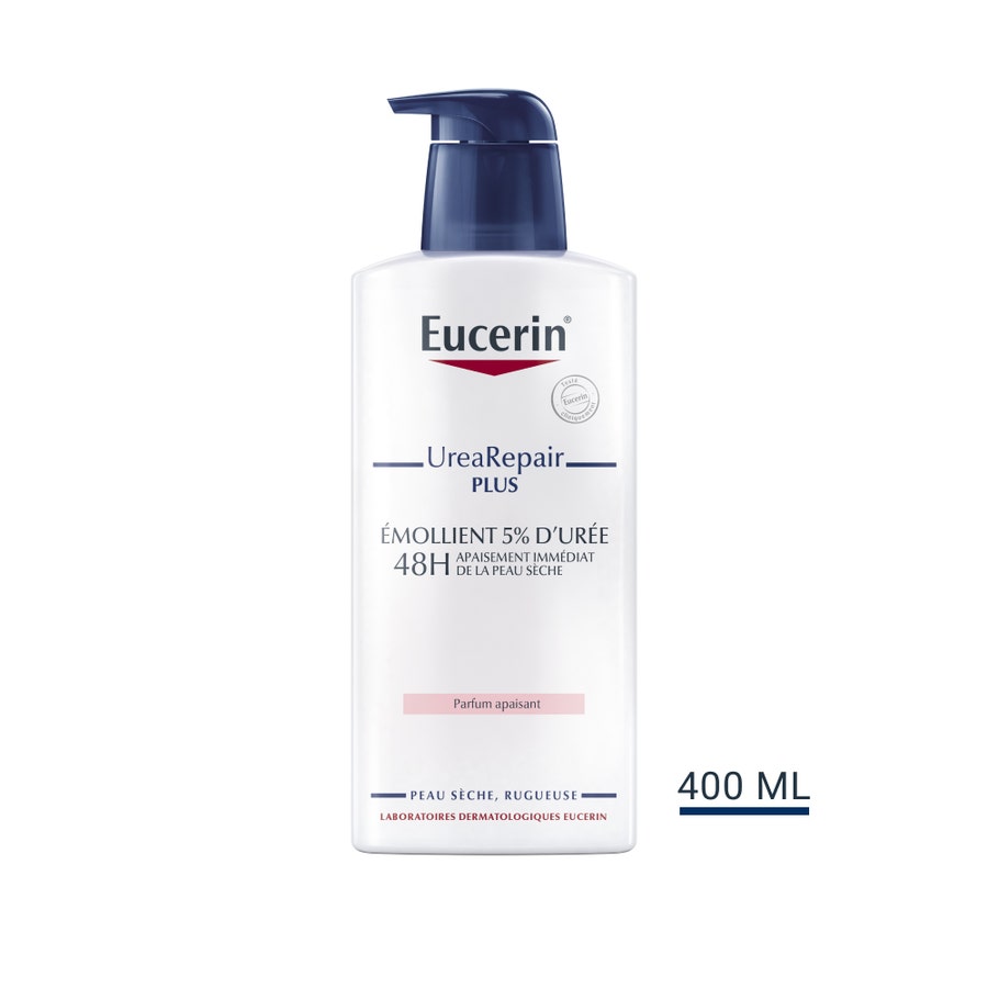 Complete Repair Emollient Lotion With 5% Urea 400ml UreaRepair Plus Peaux Seches Eucerin