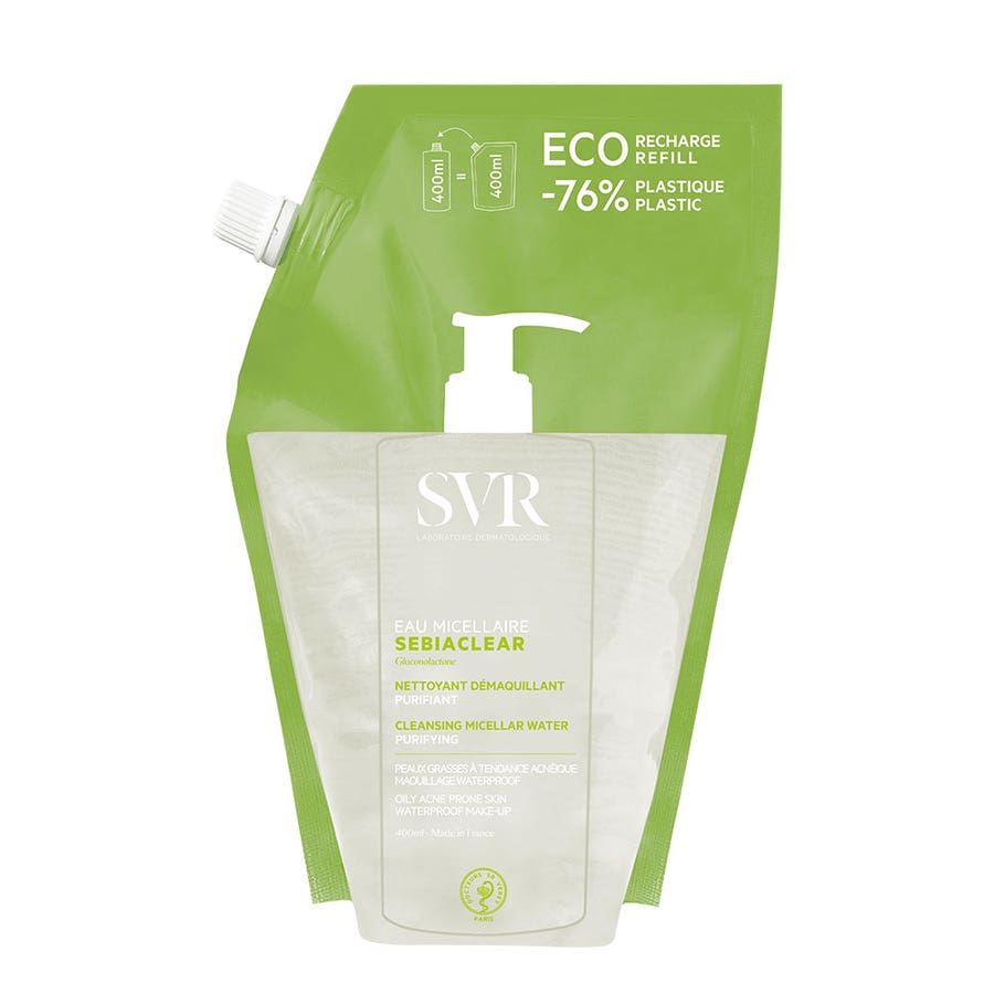 Micellar Water Eco Refill 400ml Sebiaclear Svr