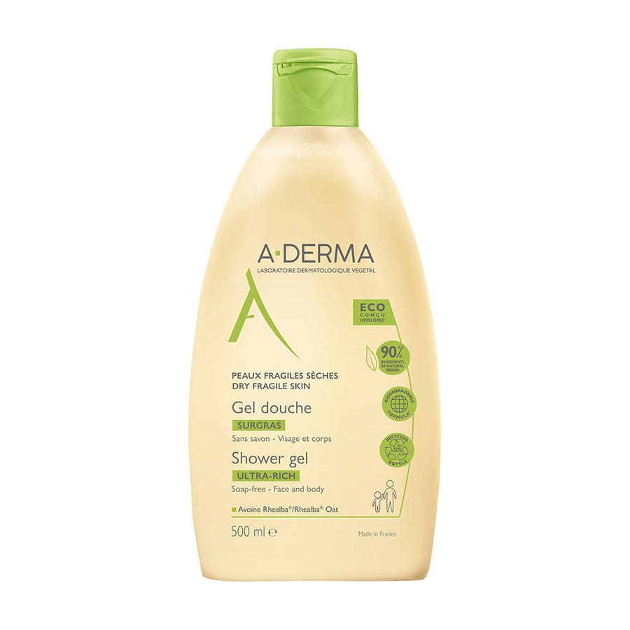 Ultra-rich Shower Gel 500ml Avoine Rhealba A-Derma