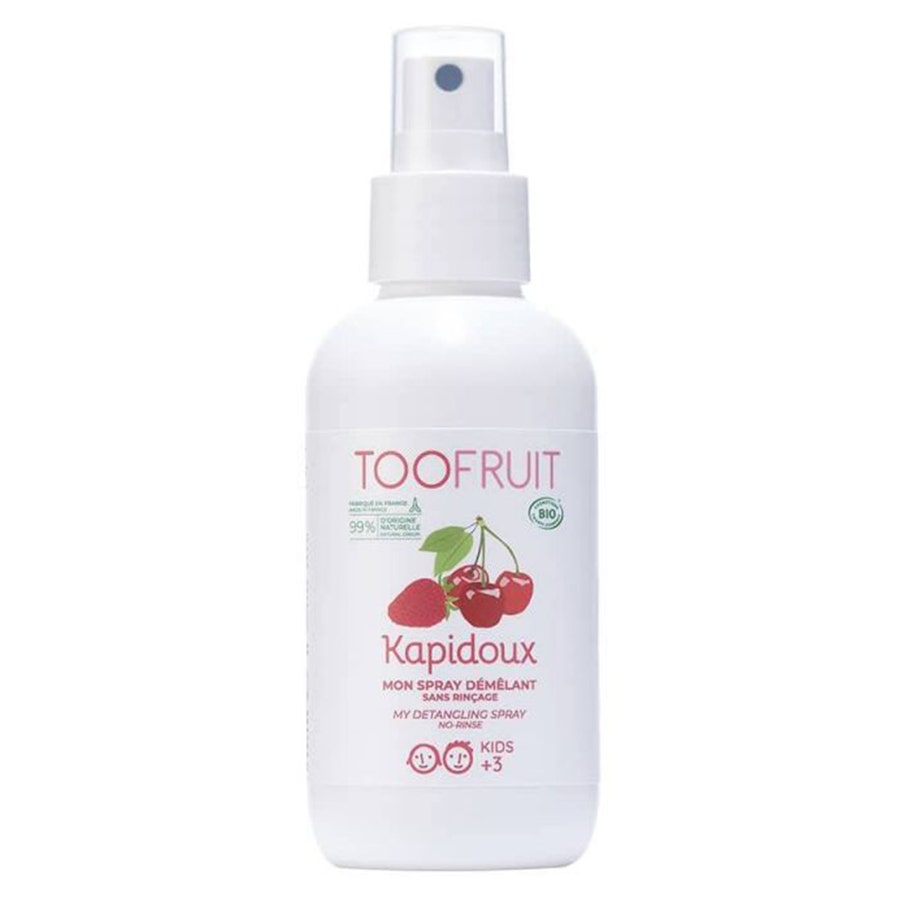 Light, no-rinse detangler Strawberry - Cherry 125ML Kapidoux Toofruit