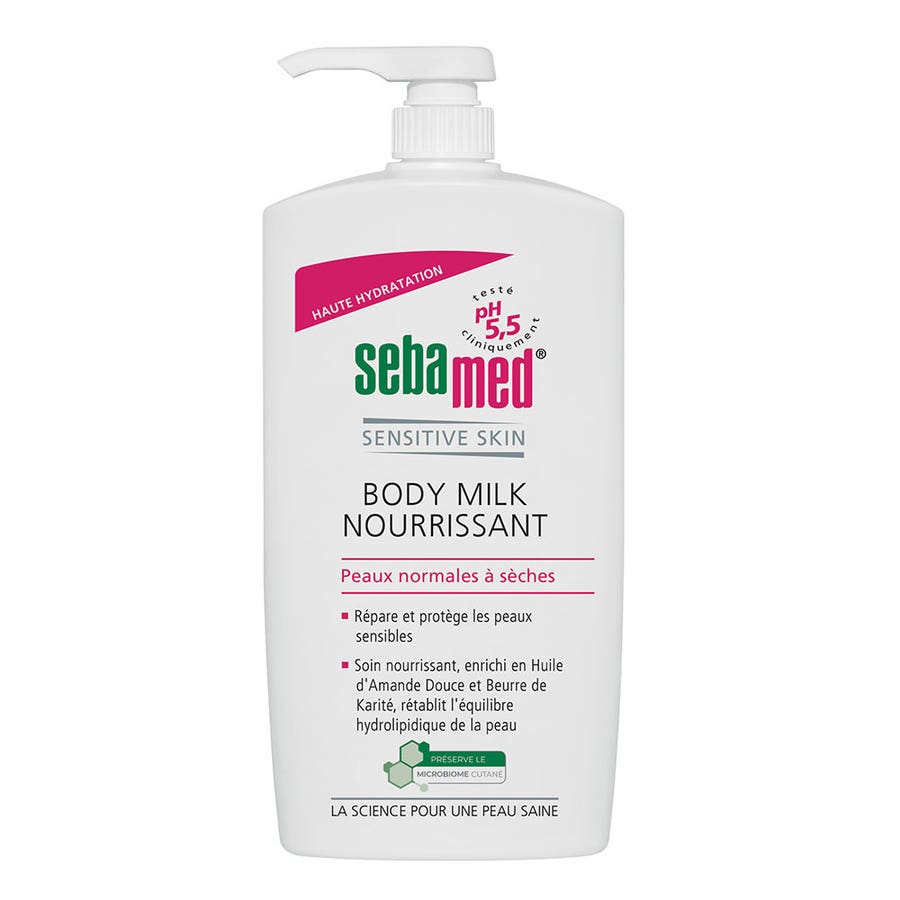 Body Milk Lait corps Nourrissant 750ml Peaux Normales à Sèches Sebamed