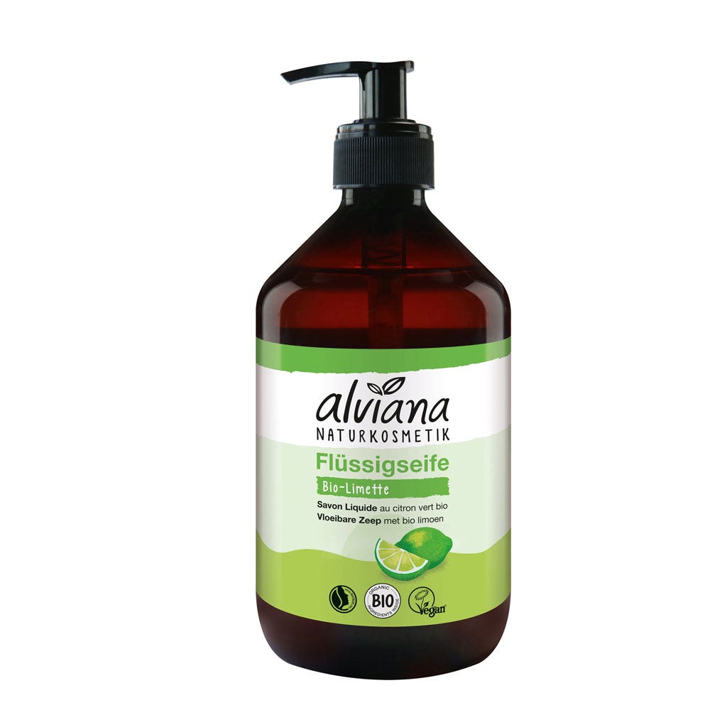 Liquid Soap Organic Lemongrass And Lime 500ml Alviana