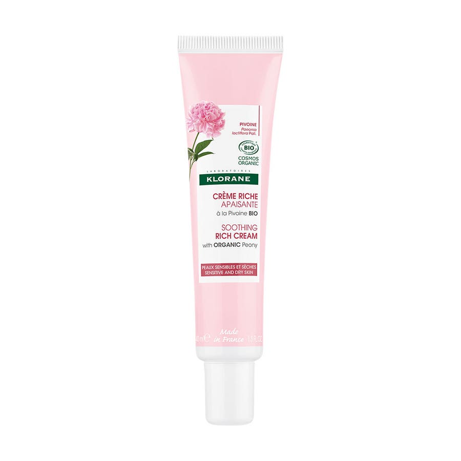 Rich Soothing Cream Bioes 40ml Pivoine Sensitive and Dry Skin Klorane