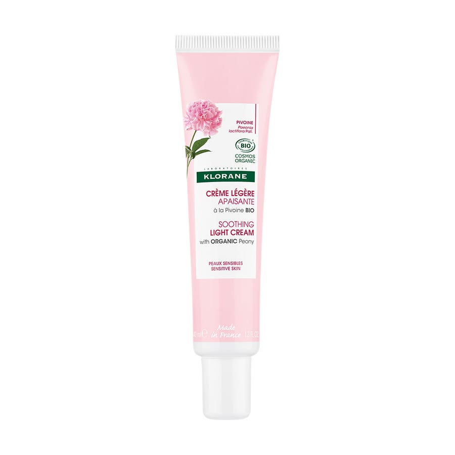 Bioes Soothing Light Cream 40ml Pivoine Sensitive Skin Klorane