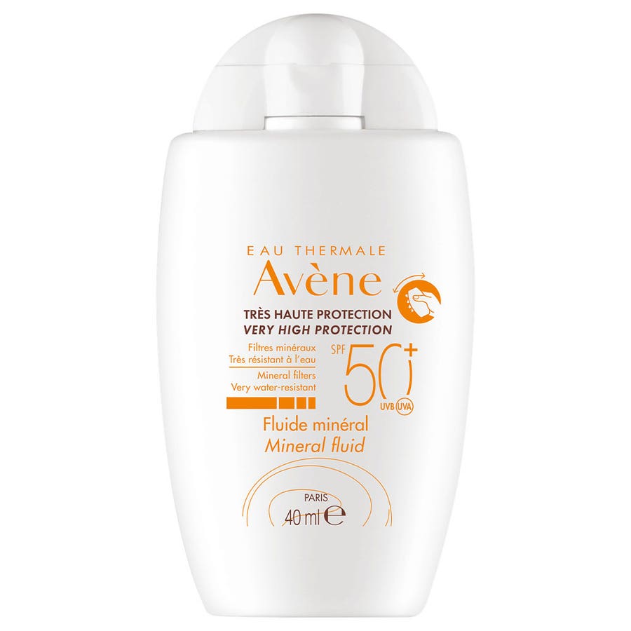 Mineral Sun Fluid Spf50+ 40ml Solaire Avène