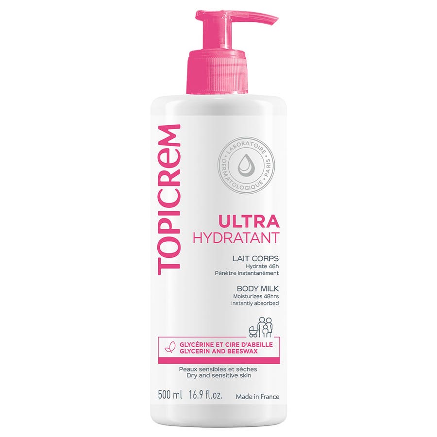 Ultra Moisturizing Body Milk 1L Ultra-Hydratant Peaux Sensibles Et Seches Topicrem