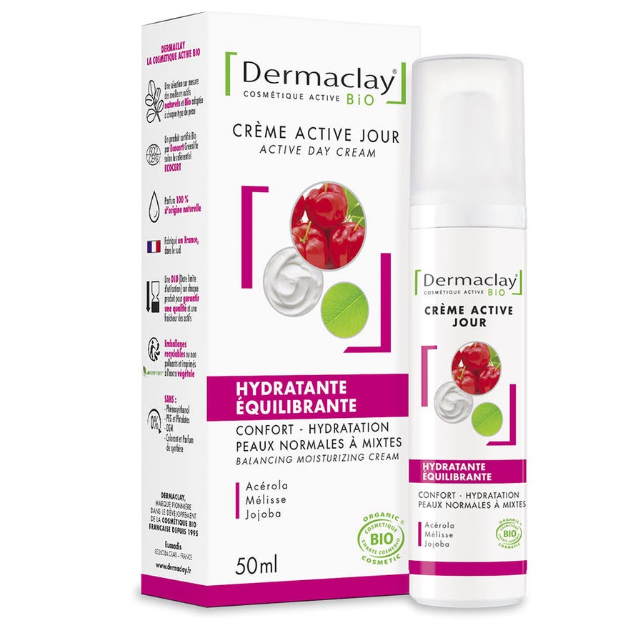 Active Moisturizing And Balancing Day Cream 50ml Dermaclay