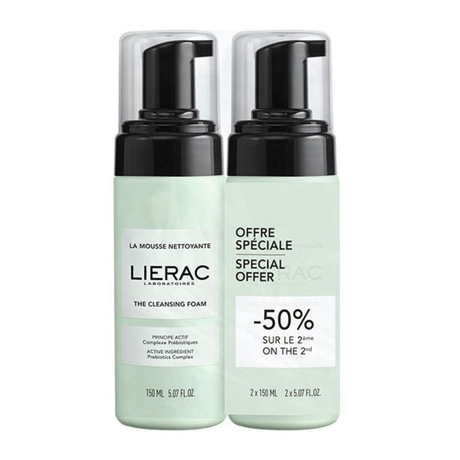 Cleansing Foam 2x150ml Démaquillants All Skin Types Lierac