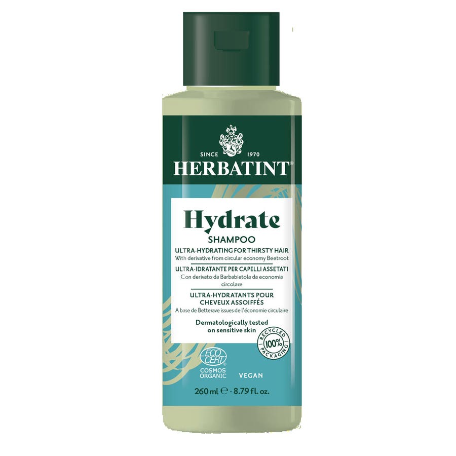 Hydrating Ultra-Hydrating Shampoo 260ml for Thirsty Hair Herbatint Shampoo Hydrate Ultra-Hydrating 260ml Thirsty Hair Herbatint