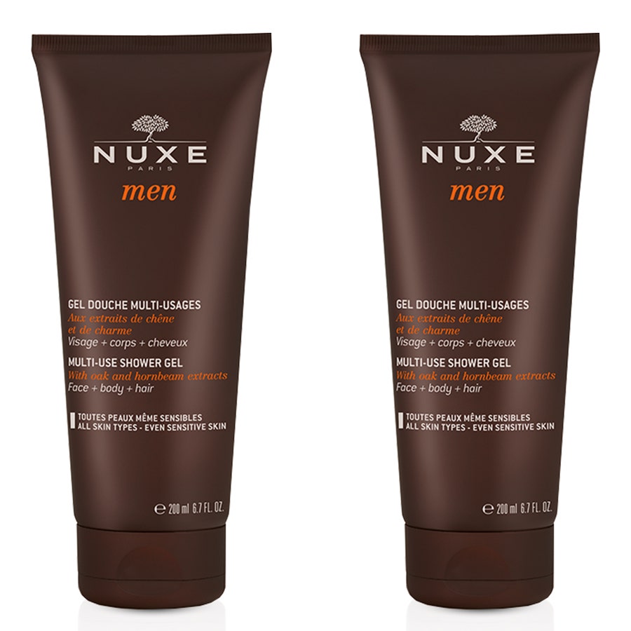 Multi Use Shower Gel 2x200ml Men Nuxe