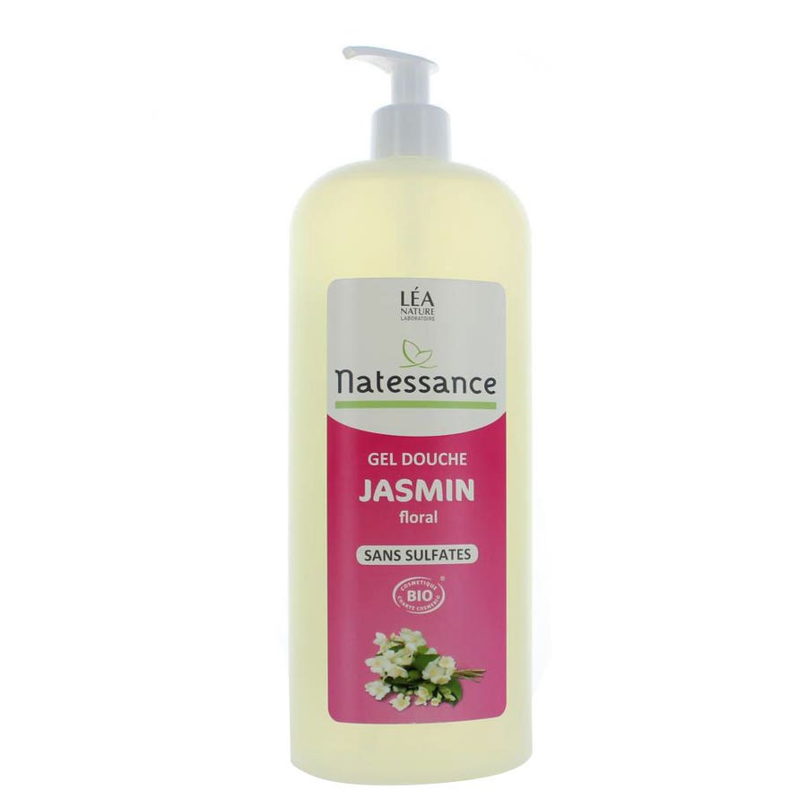 Natessance Shower Gel Jasmin Floral Bio 1l (33.81fl oz)