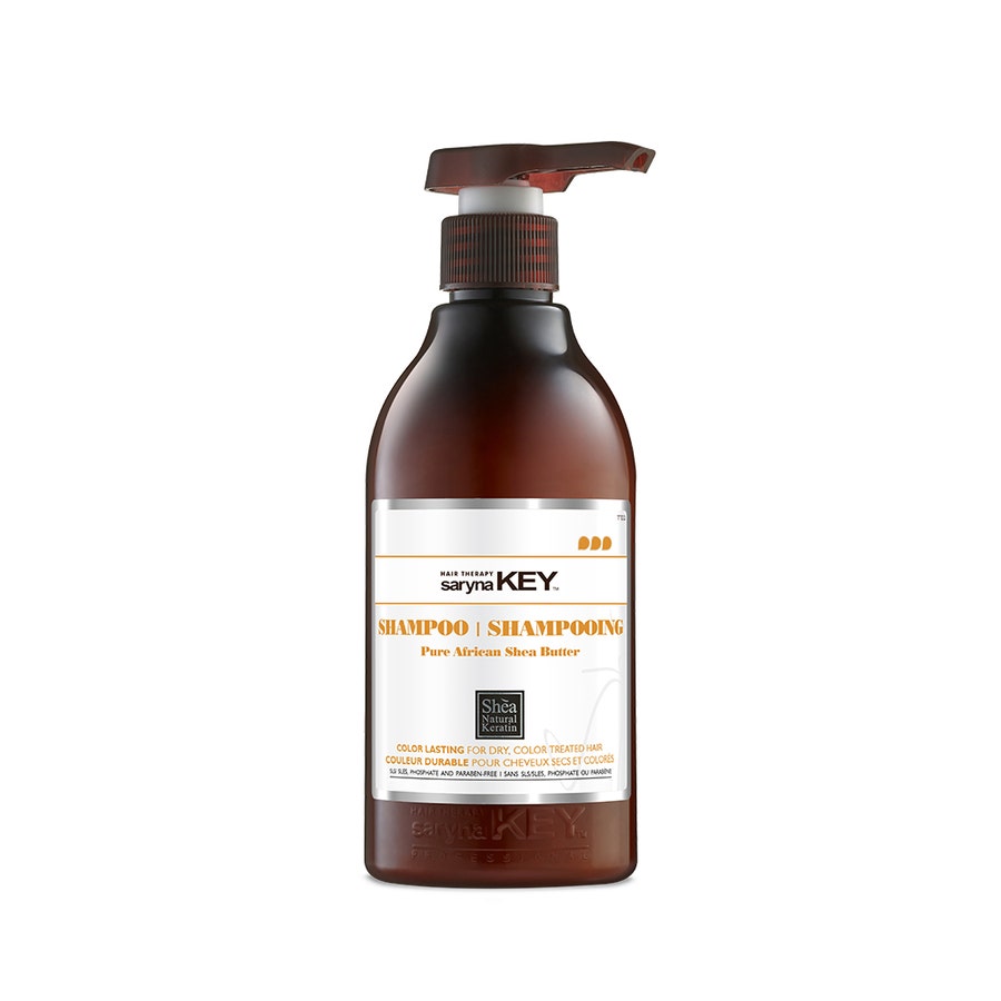 Shampooing Beurre De Karite Pur D'afrique 500ml Color Lasting Saryna Key