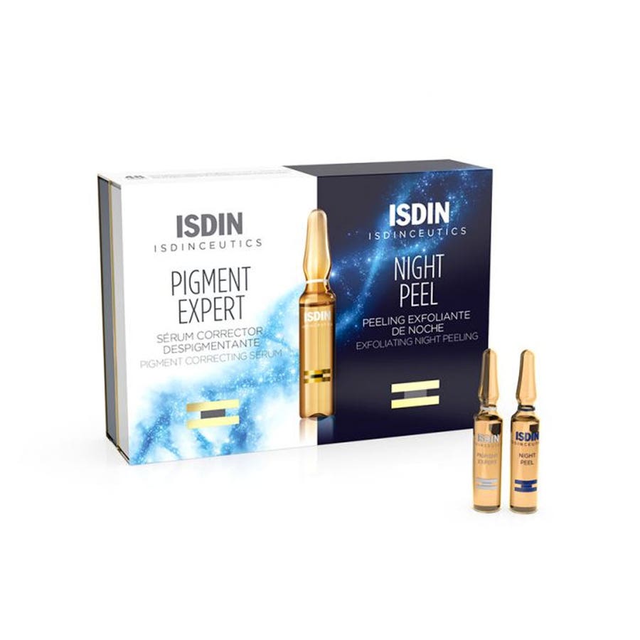 Pack Pigment Expert & Night Peel 10+10 ampoules de 2ml Isdin