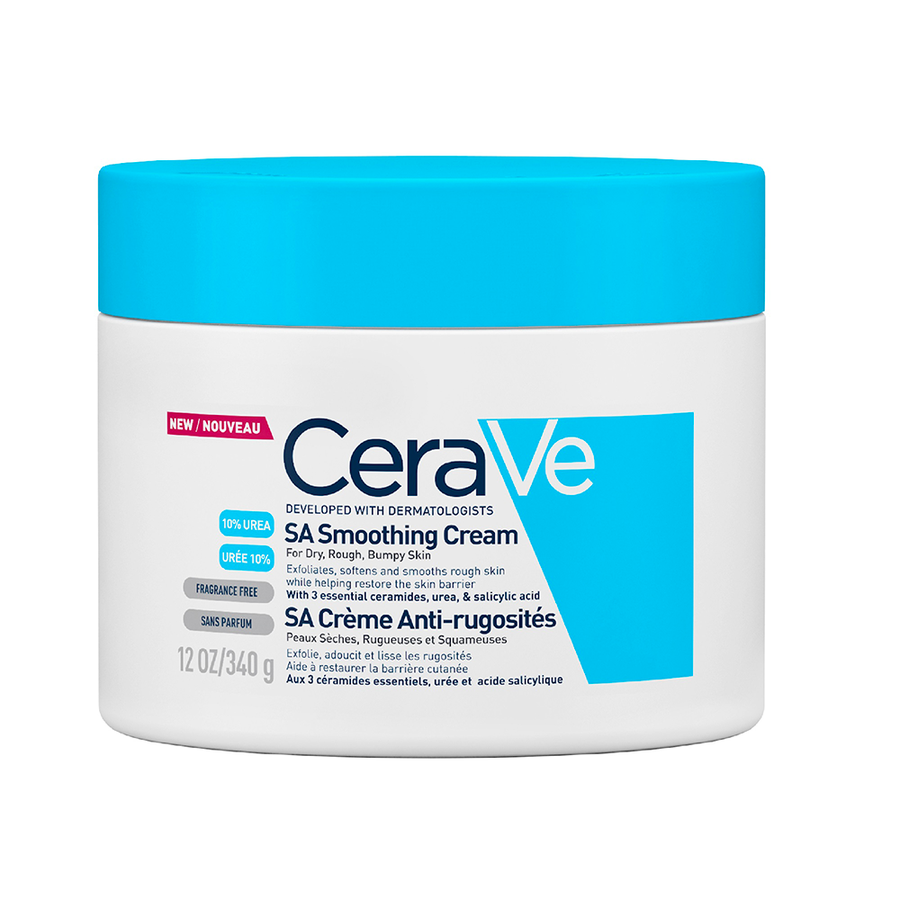 Anti-Roughness Cream 10% urea & Salicylic acid Dry Skin 340g Body SA Peaux Seches Cerave