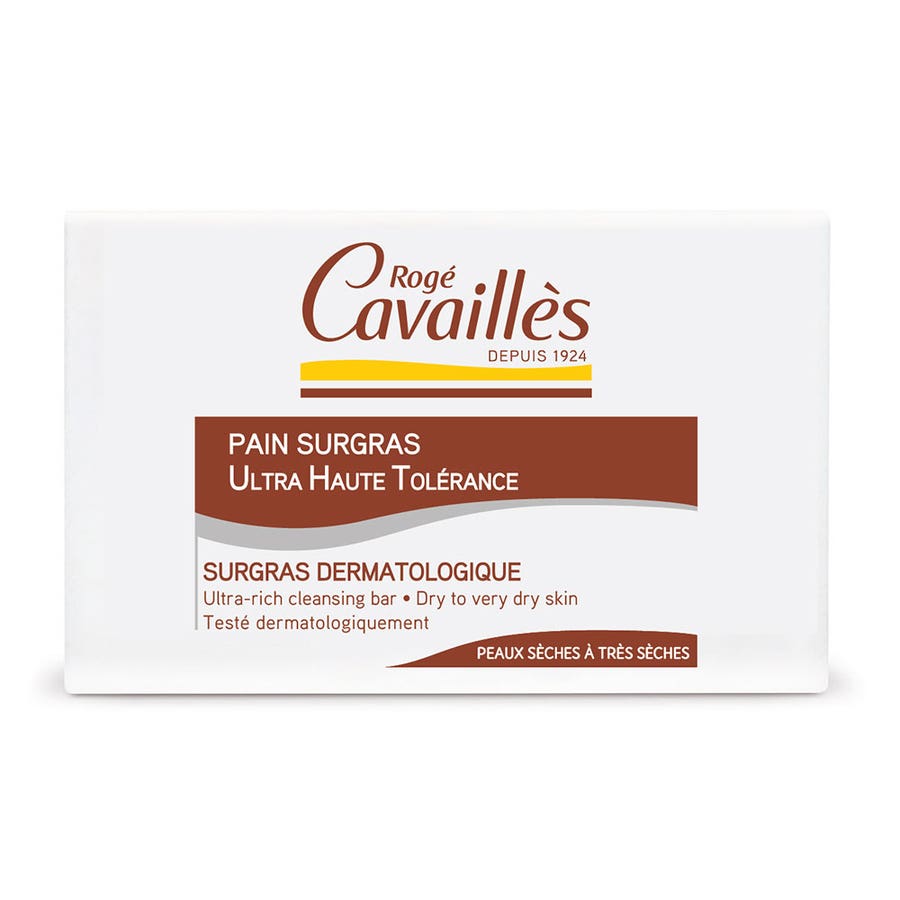 Roge Cavailles Dermo Uht Ultra High Tolerance Cleansing Bar Sensitive To Dry Skins 100g Dermo-Uht Peaux Sensibles A Seche Rogé Cavaillès