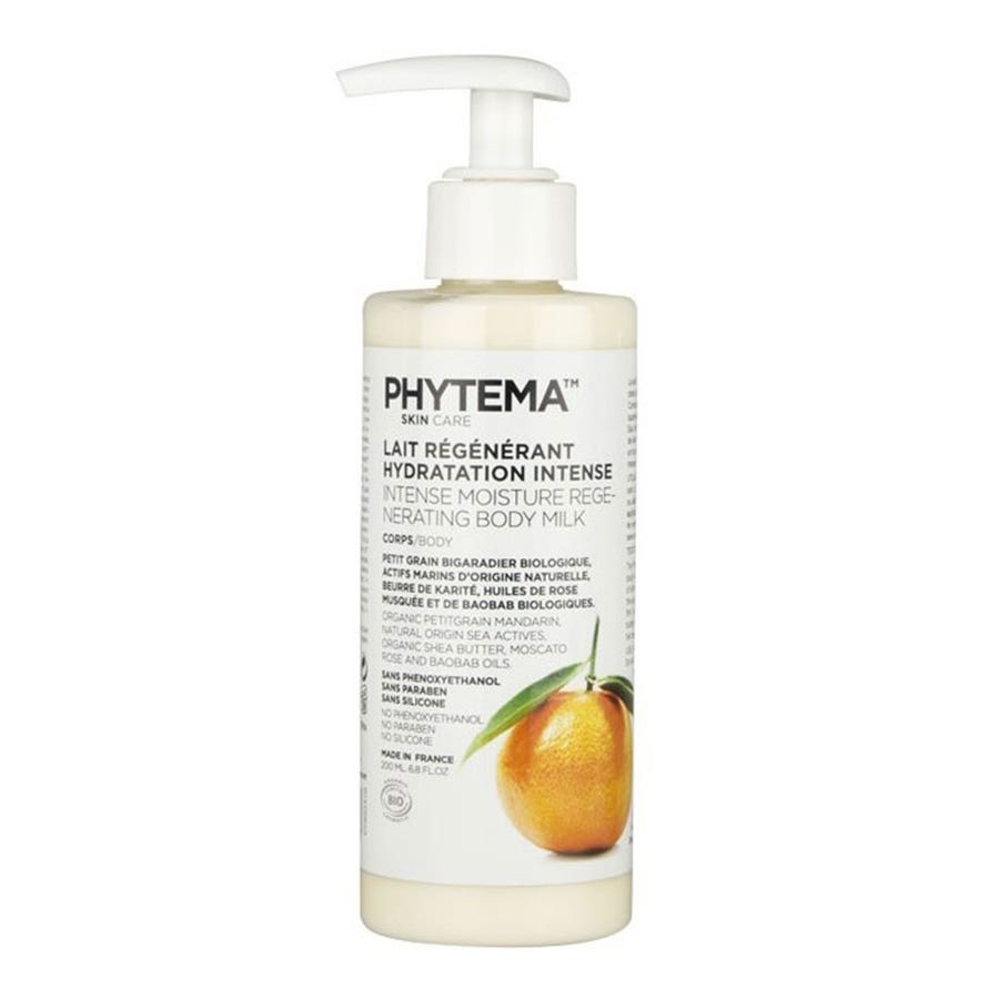 Organic intense hydration regenerating milk 200ml Phytema