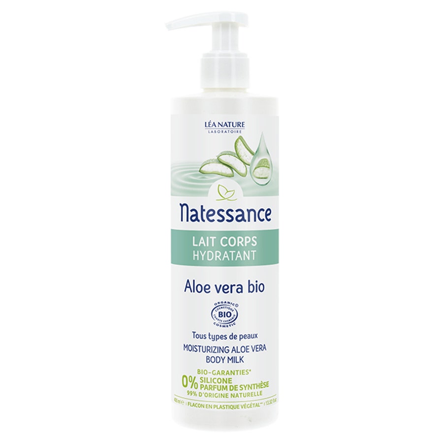 Organic Aloe Vera Moisturizing Body Milk 400ml Natessance